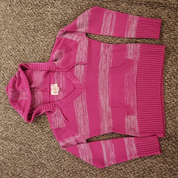 OP Hooded Pink and Gray Pullover Sweater Size XXL - Picture 1 of 6